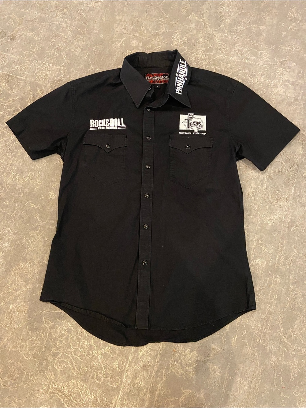 Black Short-Sleeve Billy Bob’s TX shirt